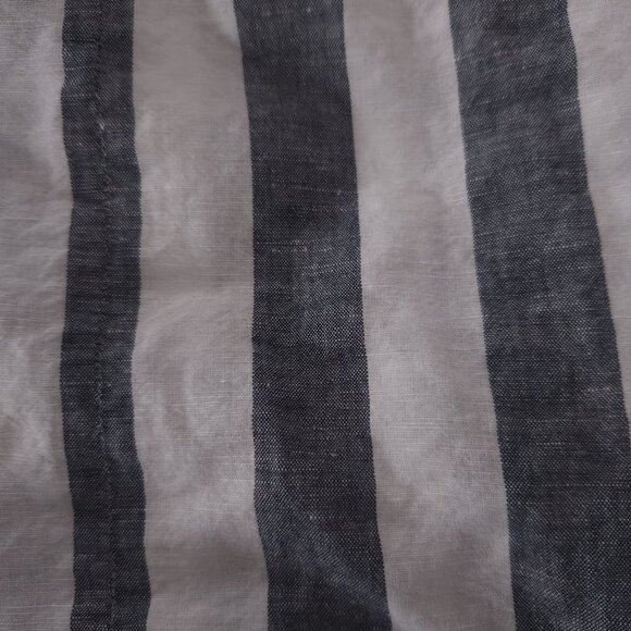 J.Crew Linen Blend Striped Tank Top Womens 0 Tie Hem Nautical Coastal Preppy - Picture 8 of 13